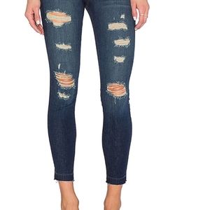 J brand skinny low rise Jean's crop sz 28